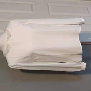 Loft pearl collar blouse